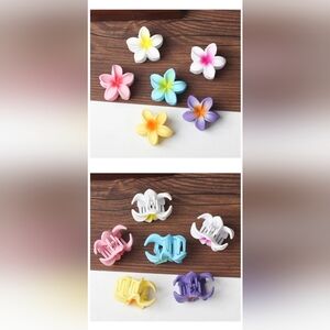 Floral Hair Clips Set - Multicolor